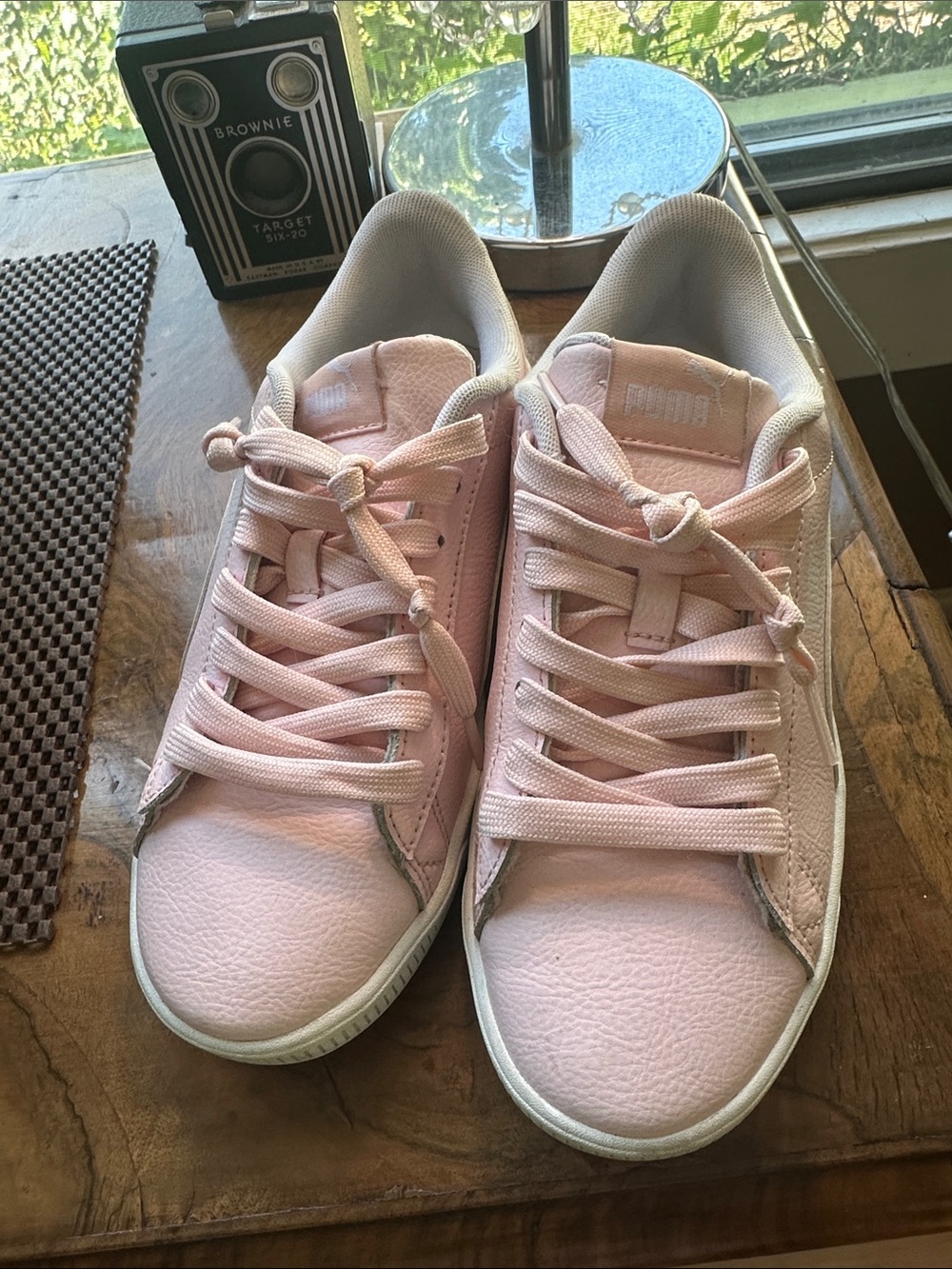 Women’s Puma Pink Low-Top Lace-Up Sneakers